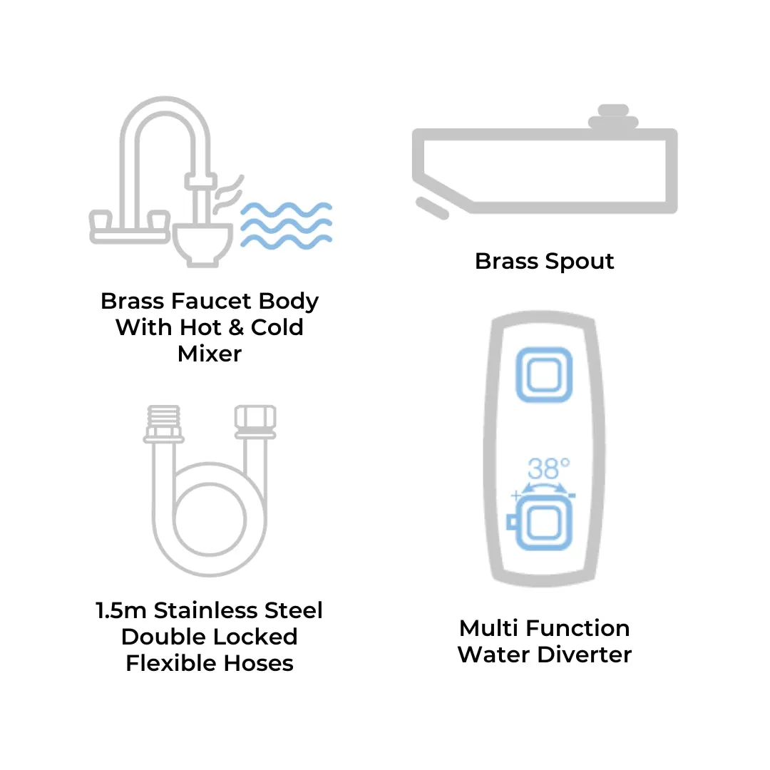 Jaquar manual 4 way shower panel SHP-SSF-ST8858B3 Stainless Steel - image 4