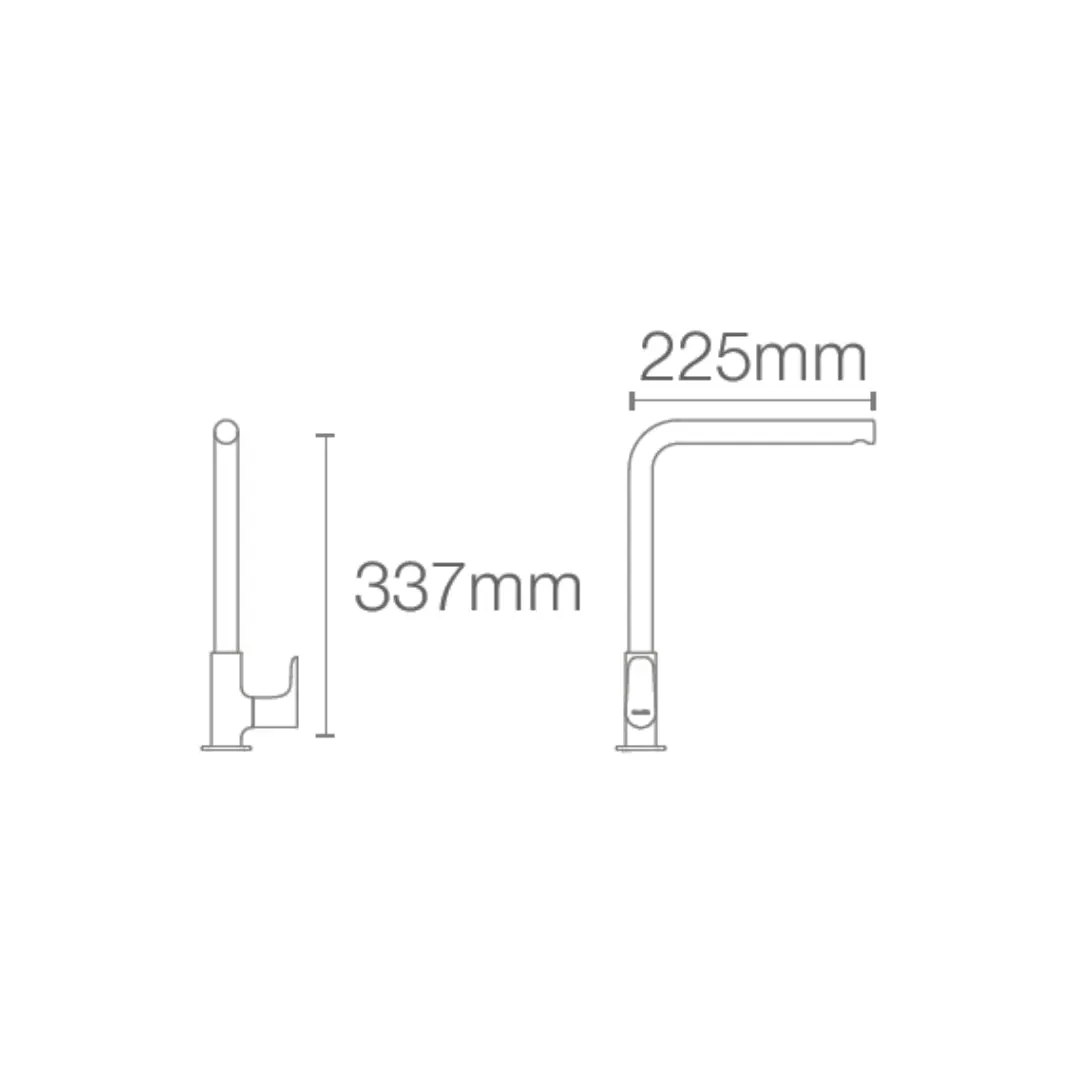 Kohler table mounted regular kitchen sink tap aleo plus K-20587IN-4-CP with swinging spout in chrome finish 20587IN-4-CP Standard - image 2
