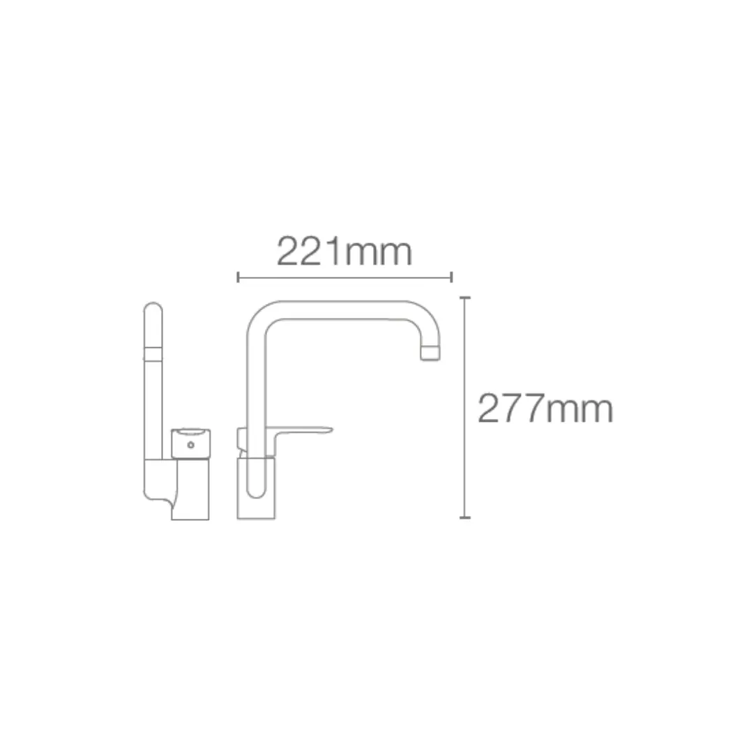 Kohler table mounted regular kitchen sink mixer july K-5243IN-4-CP with swinging spout in chrome finish 5243IN-4-CP Standard - image 2