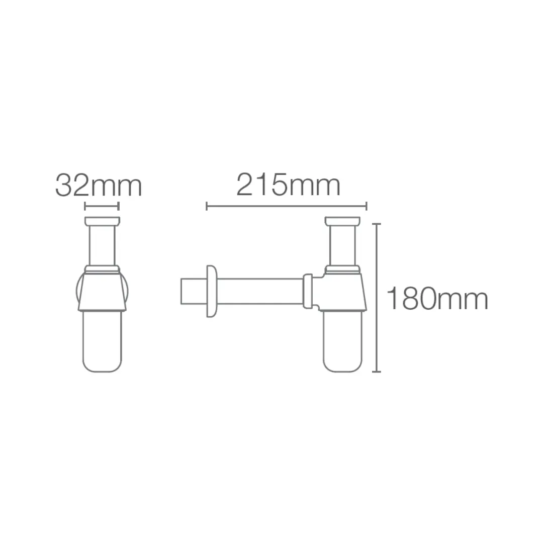 Kohler 14 inch bottle trap complementary K-75823IN-RGD 75823IN-RGD Rose Gold - image 2