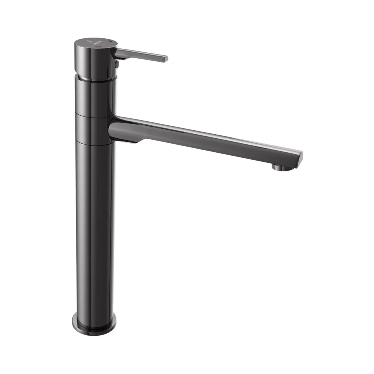 Jaquar table mounted regular kitchen sink mixer Florentine Prime with swinging spout in black chrome finish FLP-BCH-5009BPM Standard - image 1