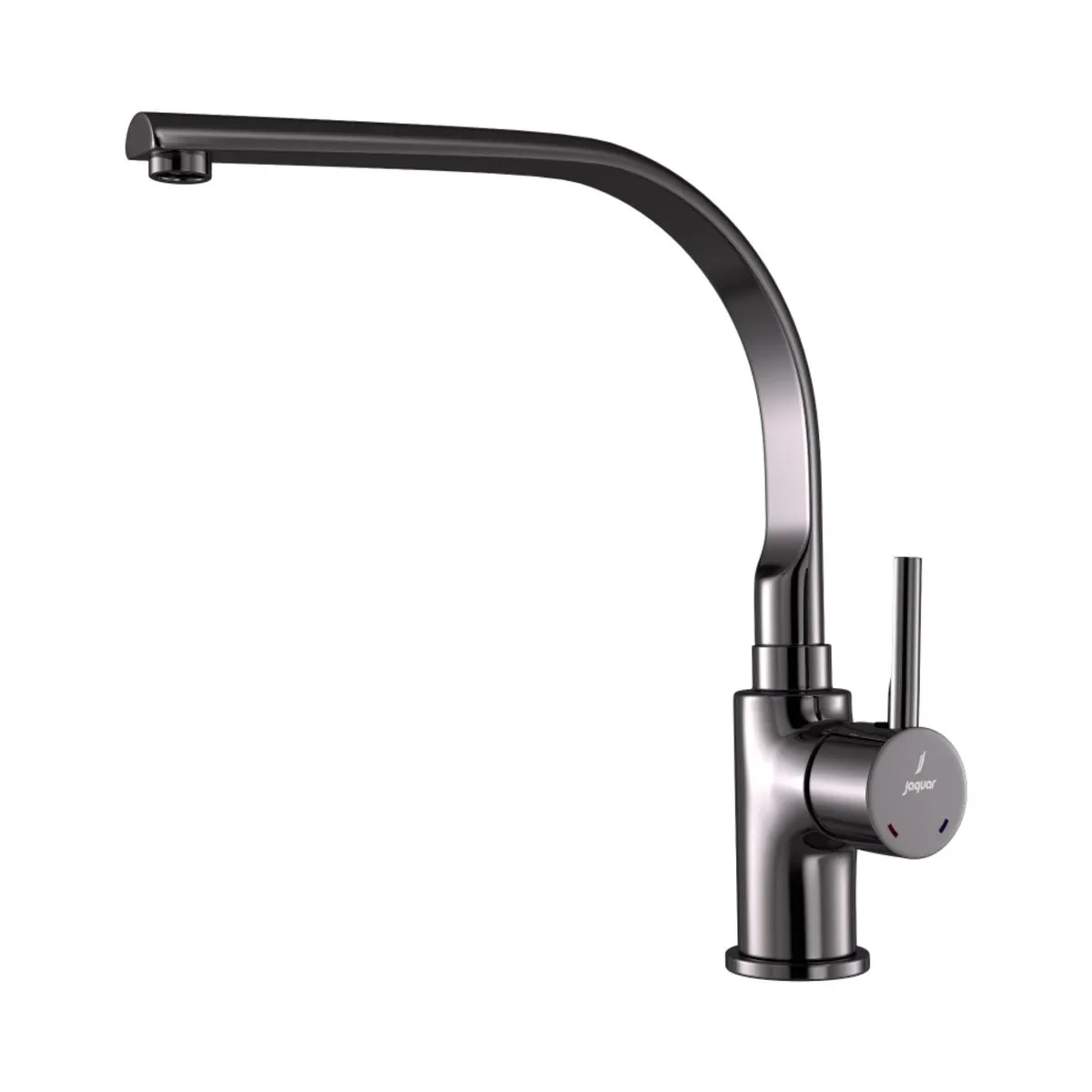 Jaquar table mounted regular kitchen sink mixer Florentine Prime with swinging spout in black chrome finish FLP-BCH-5179BPM Standard - image 1