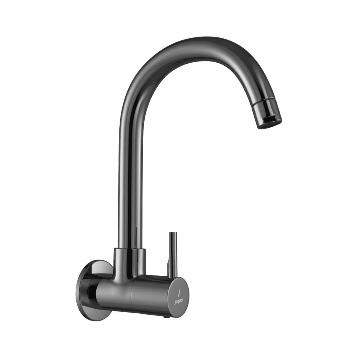 Jaquar wall mounted regular kitchen sink tap Florentine Prime with swinging spout in black chrome finish FLP-BCH-5347PM Standard - image 1