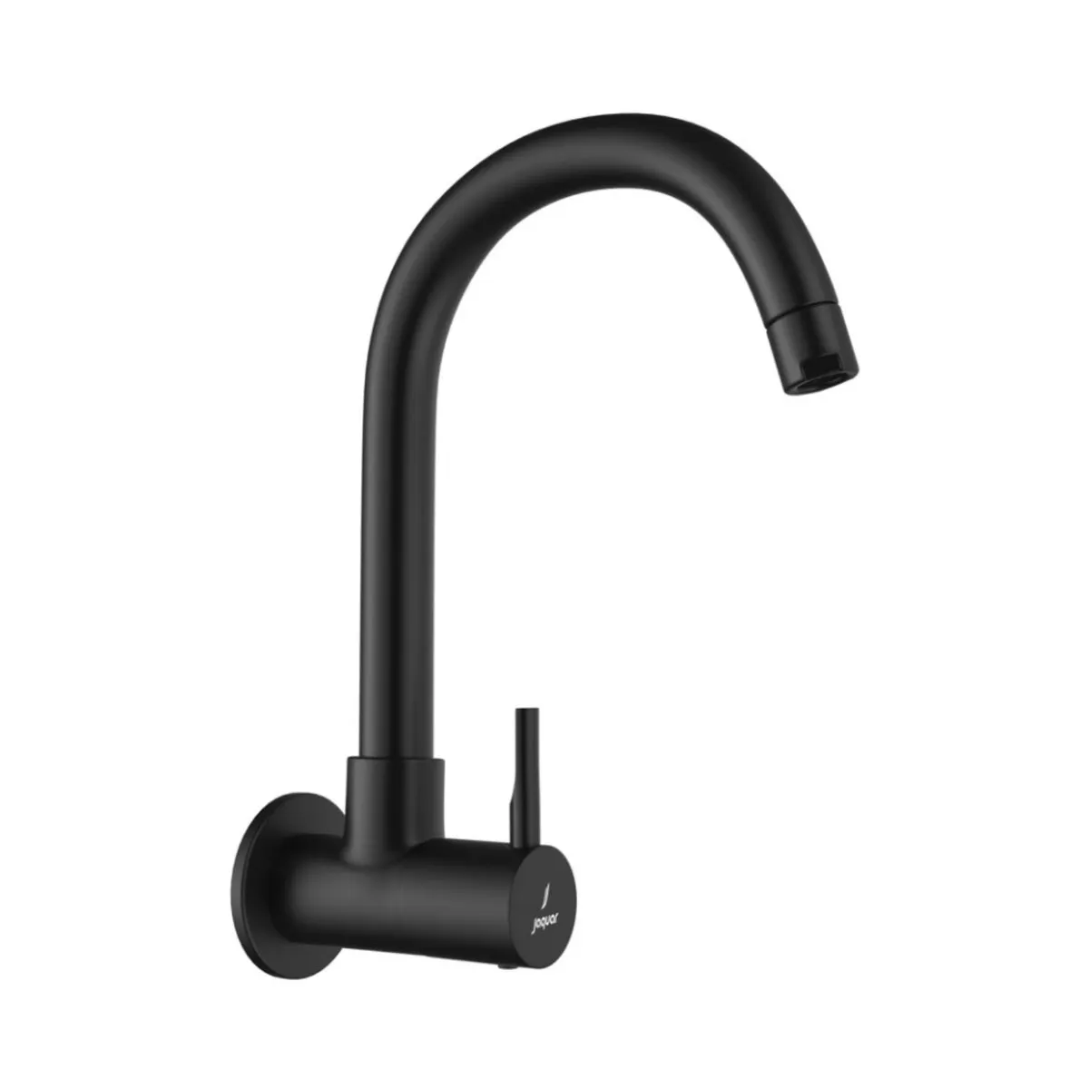 Jaquar wall mounted regular kitchen sink tap Florentine Prime with swinging spout in black matt finish FLP-BLM-5347PM Standard - image 1