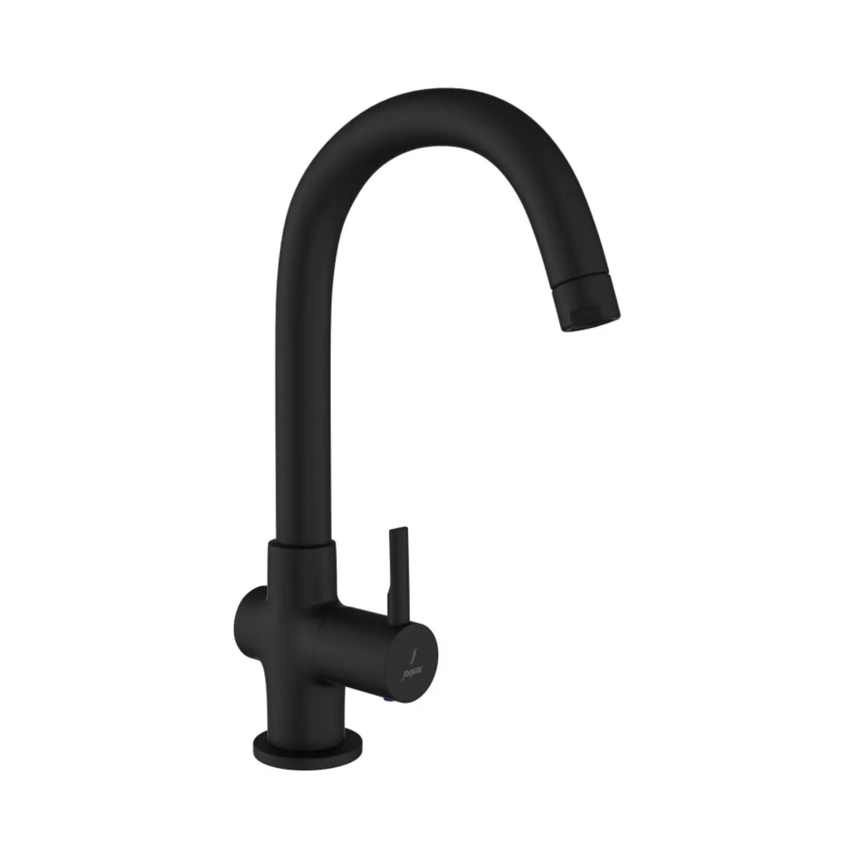 Jaquar table mounted regular kitchen sink tap Florentine Prime with swinging spout in black matt finish FLP-BLM-5357PM Standard - image 1