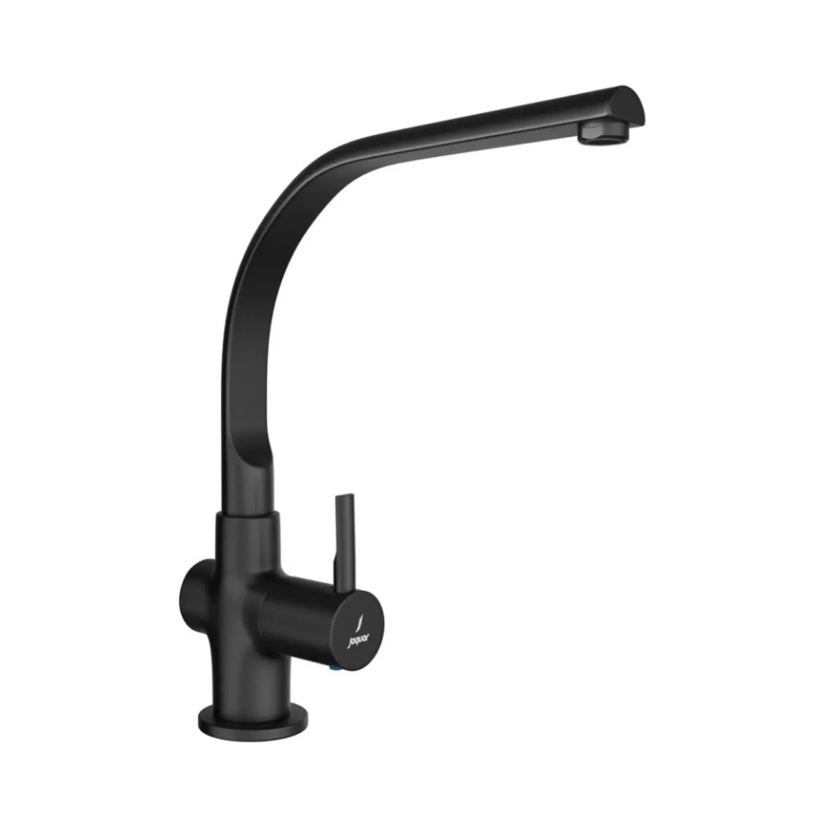 Jaquar table mounted regular kitchen sink tap Florentine Prime with swinging spout in black matt finish FLP-BLM-5357PMD Standard - image 1