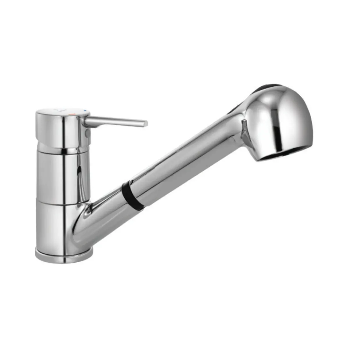 Jaquar table mounted pull-out kitchen sink mixer Florentine Prime with extractable hand shower spout in chrome finish FLR-CHR-5177BPM Standard - image 1