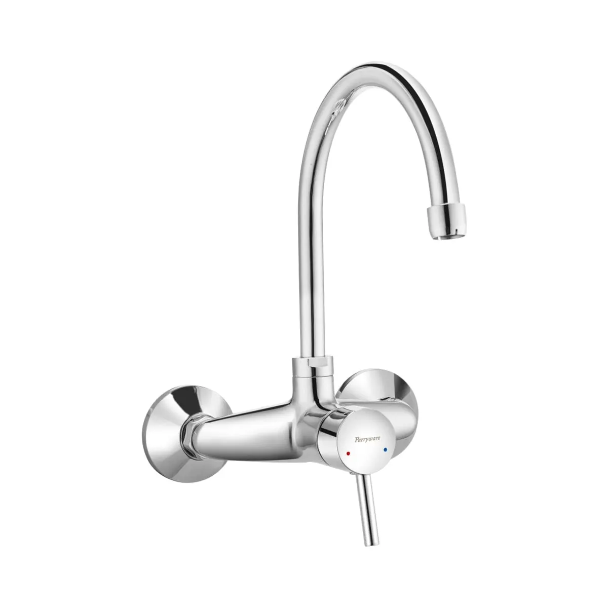 Parryware wall mounted regular kitchen sink mixer agate pro G061XA1 with swinging spout chrome finish G061XA1 Standard - image 1