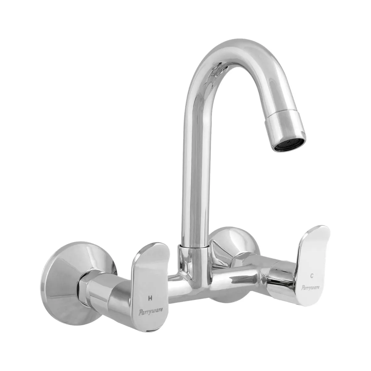 Parryware wall mounted kitchen regular sink mixer alpha G2745A1 with swinging spout chrome finish G2745A1 Standard - image 1