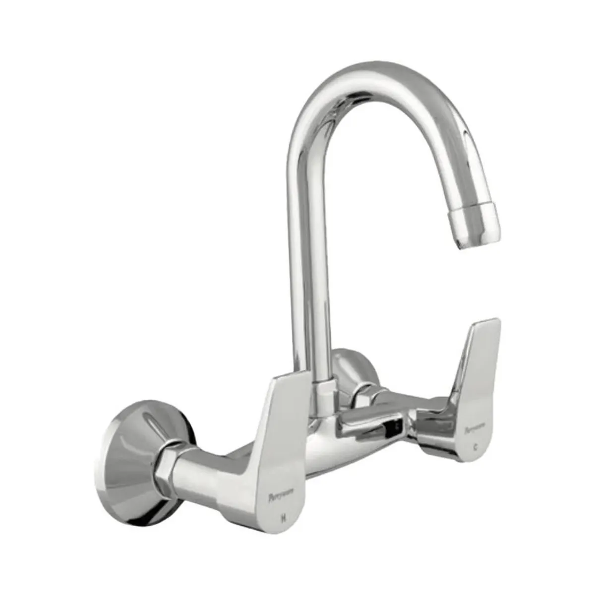 Parryware wall mounted regular kitchen sink mixer aqua G5735A1 with swinging spout in chrome finish G5735A1 Standard - image 1