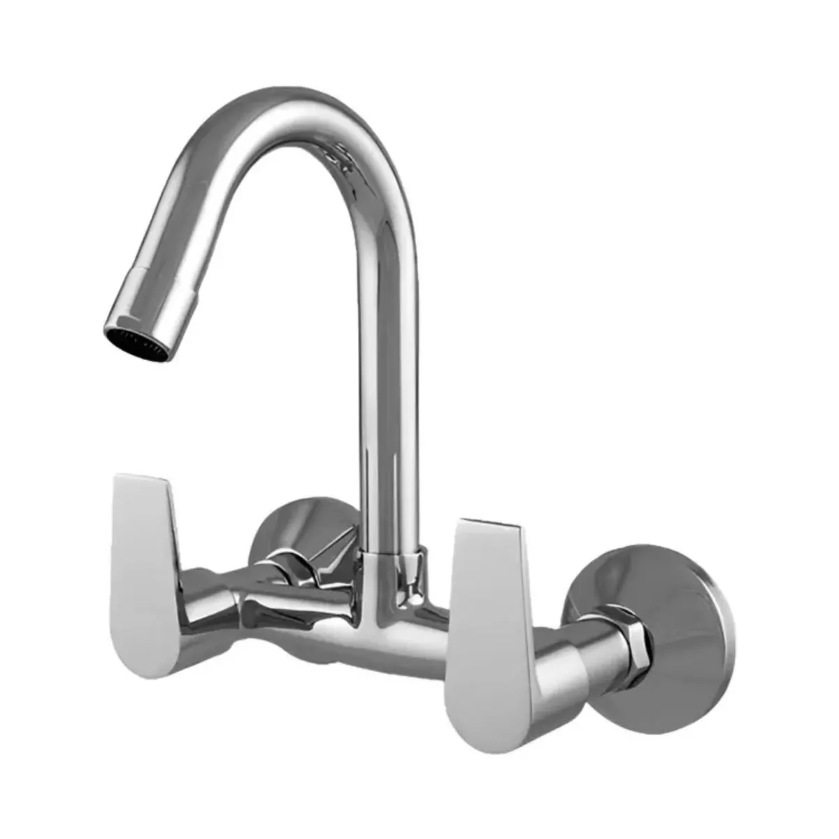 Parryware wall mounted regular kitchen sink mixer praseo T1335A1 with swinging spout in chrome finish T1335A1 Standard - image 2