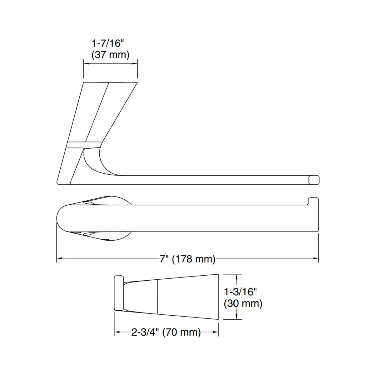 Kohler toilet roll holder Accent series 25346IN-BRD 25346IN-BRD Brushed Rose Gold - image 2