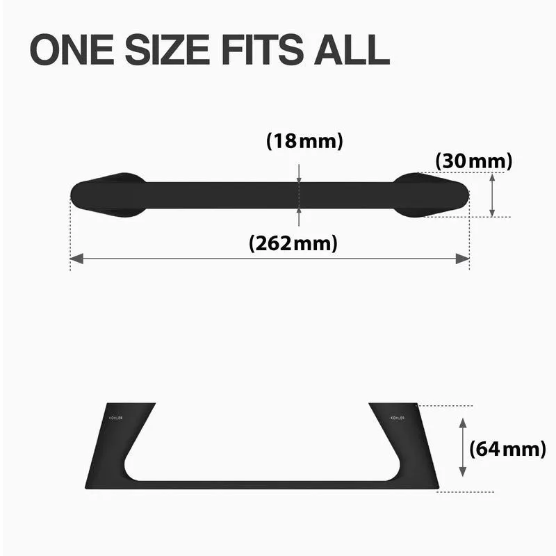 Kohler Complementary Towel Holder 25347IN-BL 25347IN-BL Matte Black - image 6