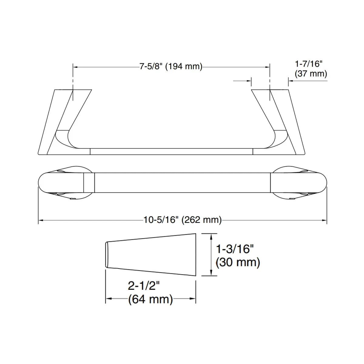 Kohler towel holder Accent series 25347IN-BRD 25347IN-BRD Brushed Rose Gold - image 2