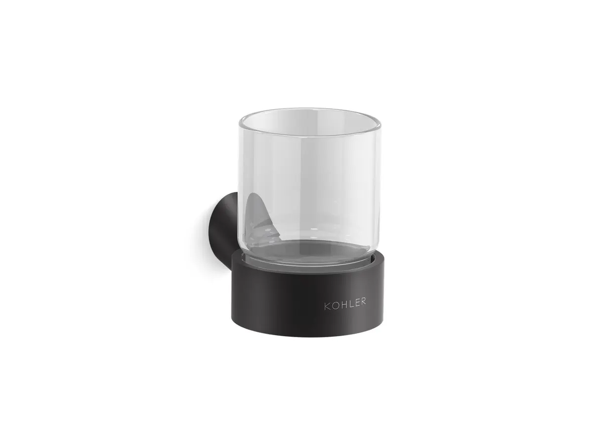 Kohler Accent Tumbler Holder 25428IN-BL 25428IN-BL Matte Black - image 1