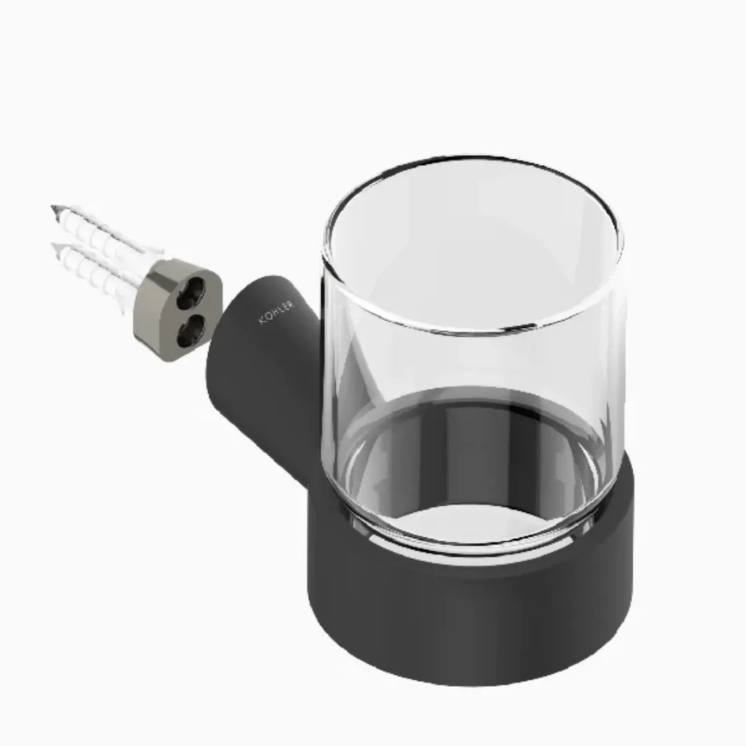 Kohler tumbler holder Accent series 25428IN-BL 25428IN-BL Matte Black - image 4