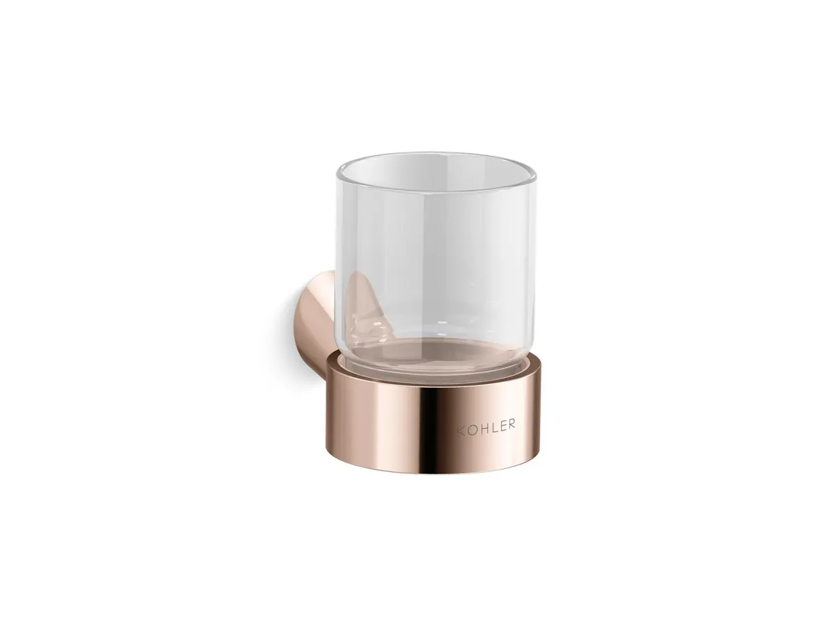 Kohler Accent Tumbler Holder 25428IN-RGD 25428IN-RGD Rose Gold - image 1