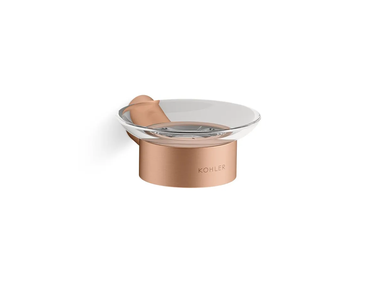 Kohler Accent Soap Dish Holder 25429IN-BRD 25429IN-BRD Brushed Rose Gold - image 1