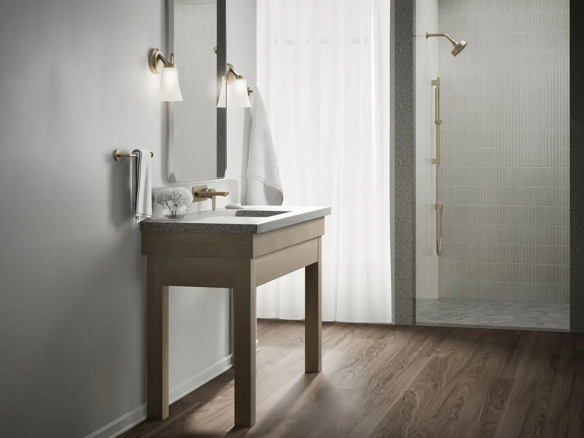 Kohler Aleo Wall Mount Basin Mixer K-21969IN-4ND-BV 21969IN-4ND-BV Brushed Bronze - image 3
