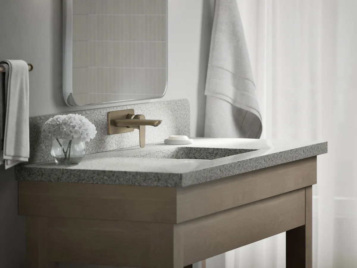 Kohler Aleo Wall Mount Basin Mixer K-21969IN-4ND-BV 21969IN-4ND-BV Brushed Bronze - image 4