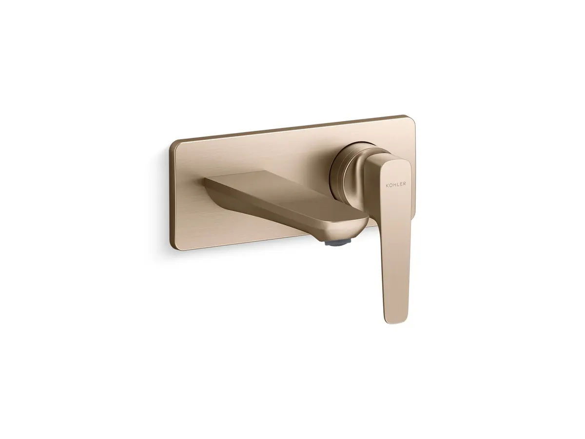 Kohler Aleo Plus Wall Mount Basin Mixer K-21970IN-4ND-BV 21970IN-4ND-BV Brushed Bronze - image 1