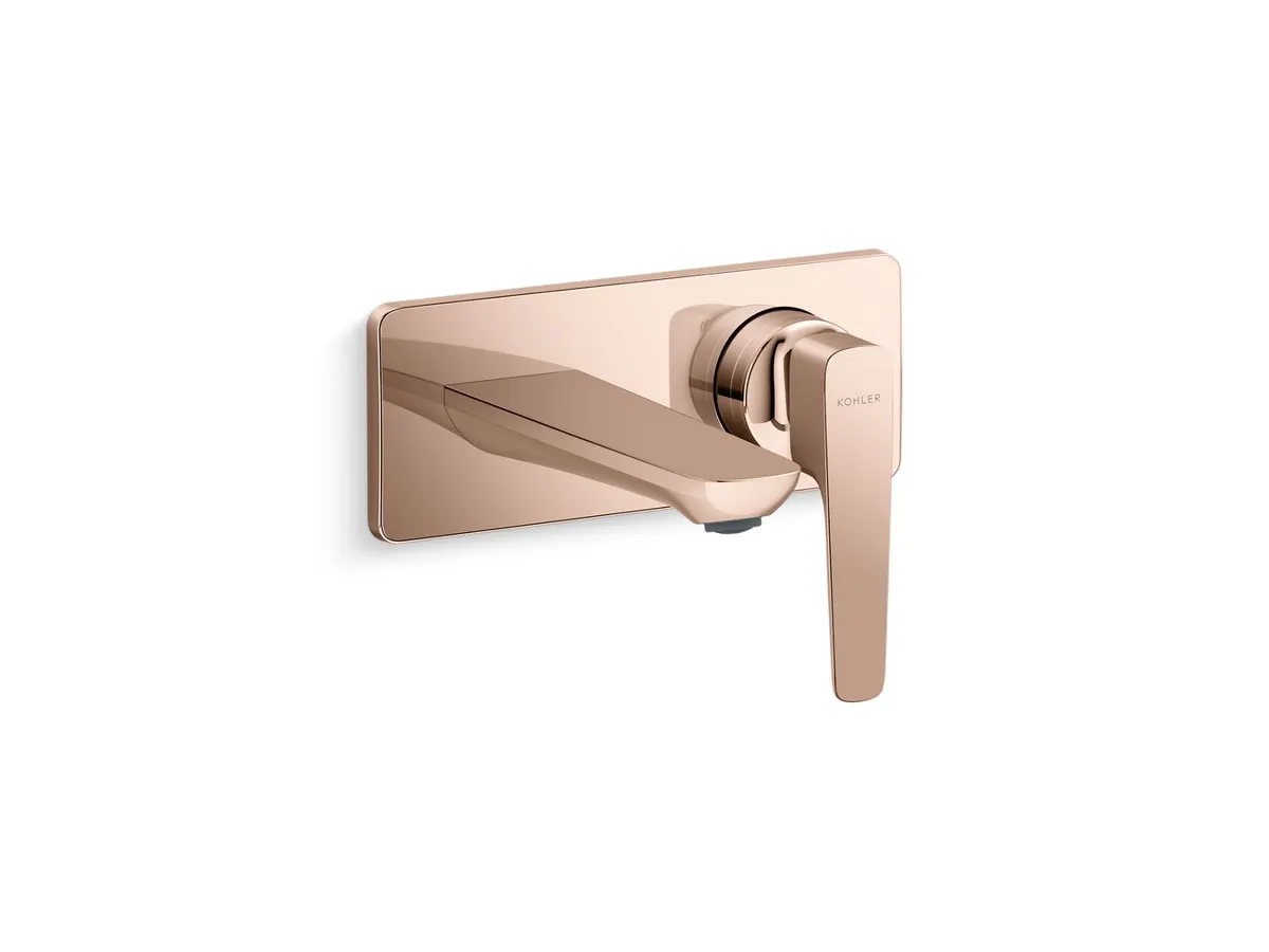 Kohler Aleo Plus Wall Mount Basin Mixer K-21970IN-4ND-RGD 21970IN-4ND-RGD Rose Gold - image 1