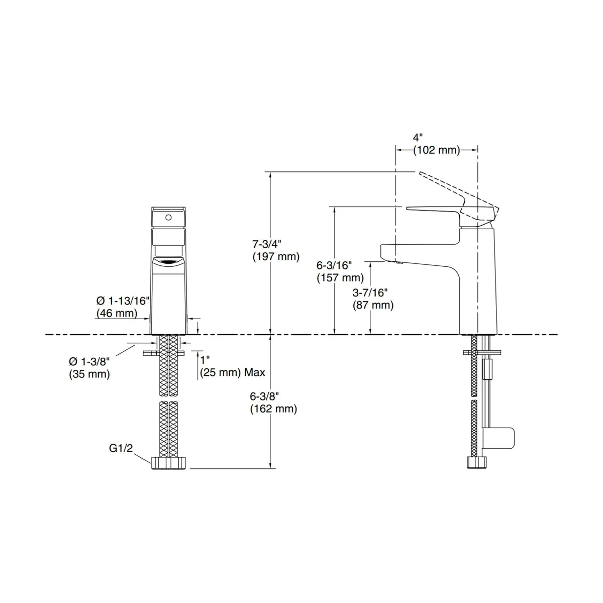 Kohler table mounted regular basin mixer hone K-22534IN-4AND-AF 22534IN-4AND-AF French Gold - image 2