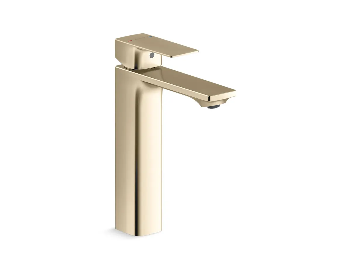 Kohler Hone Tall Boy Deck Mount Basin Mixer K-22535IN-4AND-AF 22535IN-4AND-AF French Gold - image 1