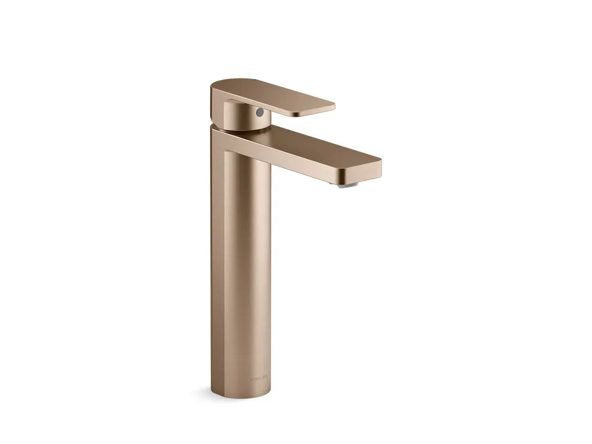 Kohler Parallel Tall Boy Deck Mount Basin Mixer K-23475IN-4ND-BV 23475IN-4ND-BV Brushed Bronze - image 1