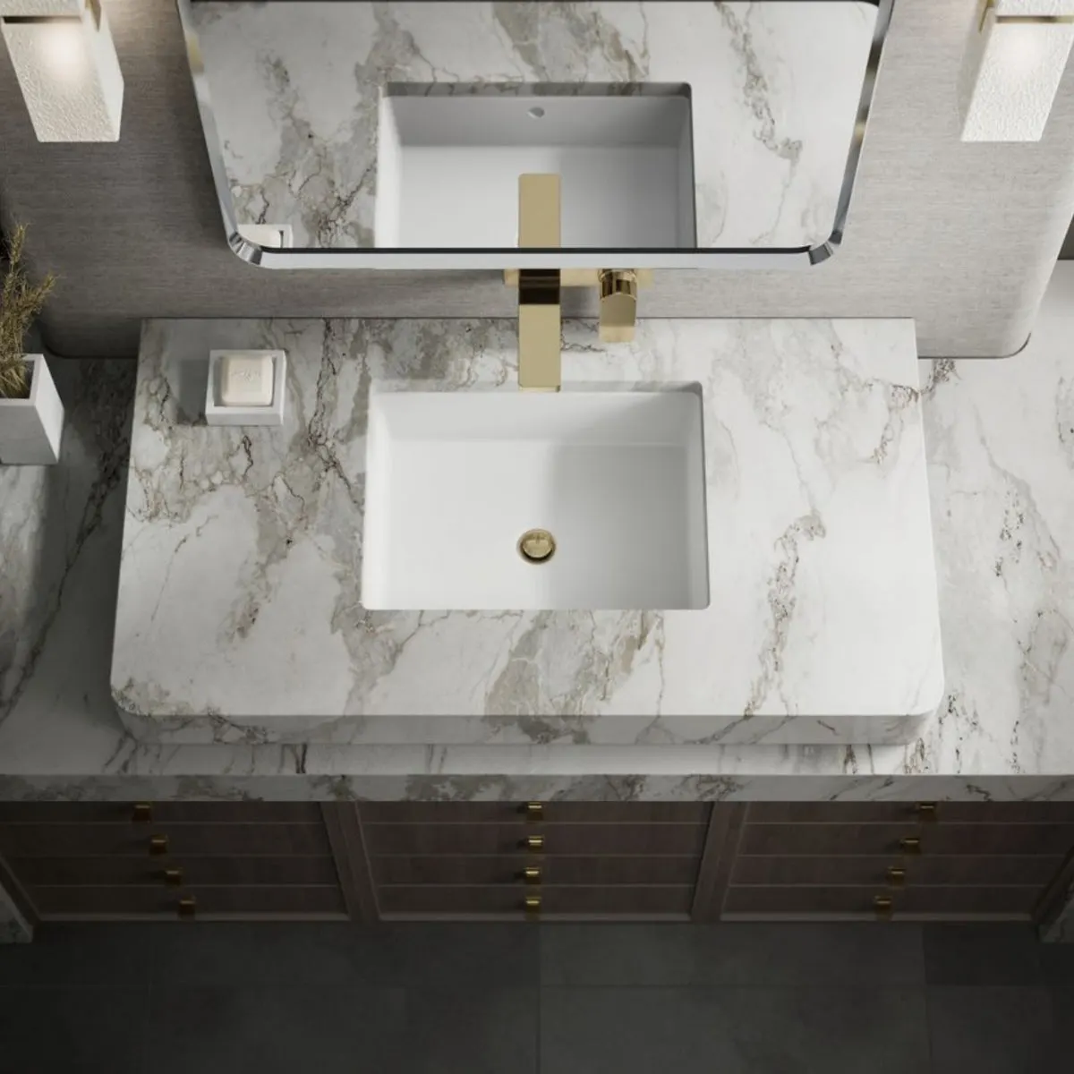 Kohler wall mounted basin mixer parallel K-23486IN-4ND-AF 23486IN-4ND-AF French Gold - image 6