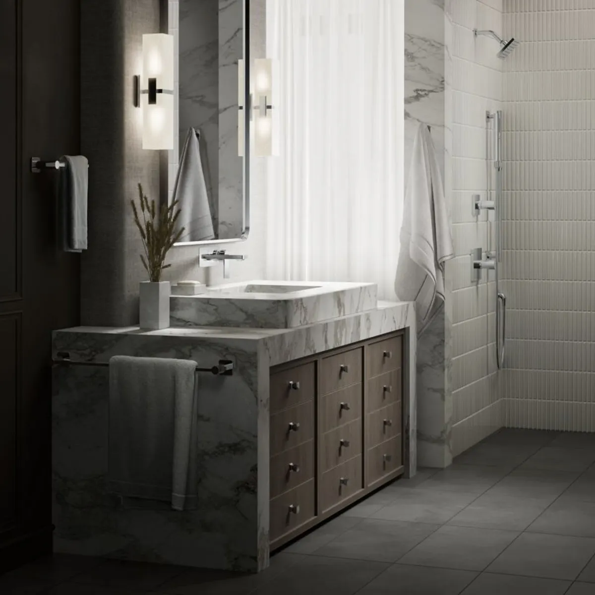 Kohler wall mounted basin mixer parallel K-23486IN-4ND-CP 23486IN-4ND-CP Chrome - image 6