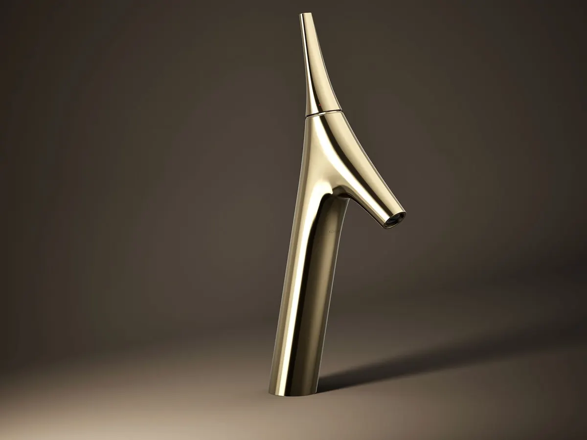 Kohler Vive Tall Boy Deck Mount Basin Mixer K-23967IN-4ND-AF 23967IN-4ND-AF French Gold - image 2