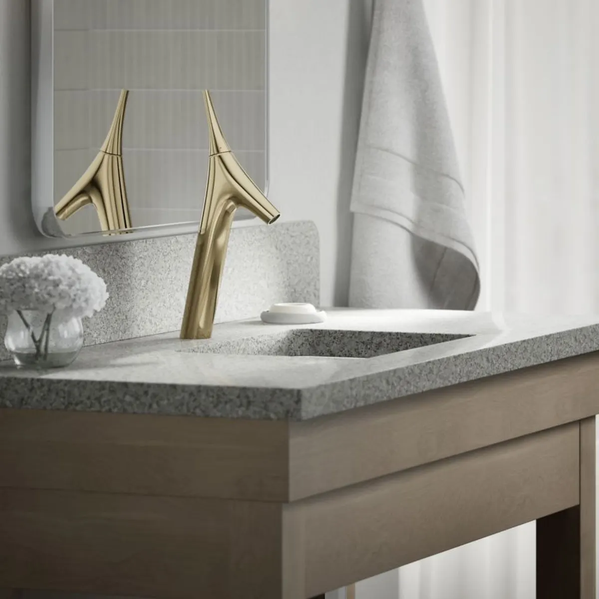 Kohler table mounted tall boy basin mixer vive K-23967IN-4ND-AF 23967IN-4ND-AF French Gold - image 7