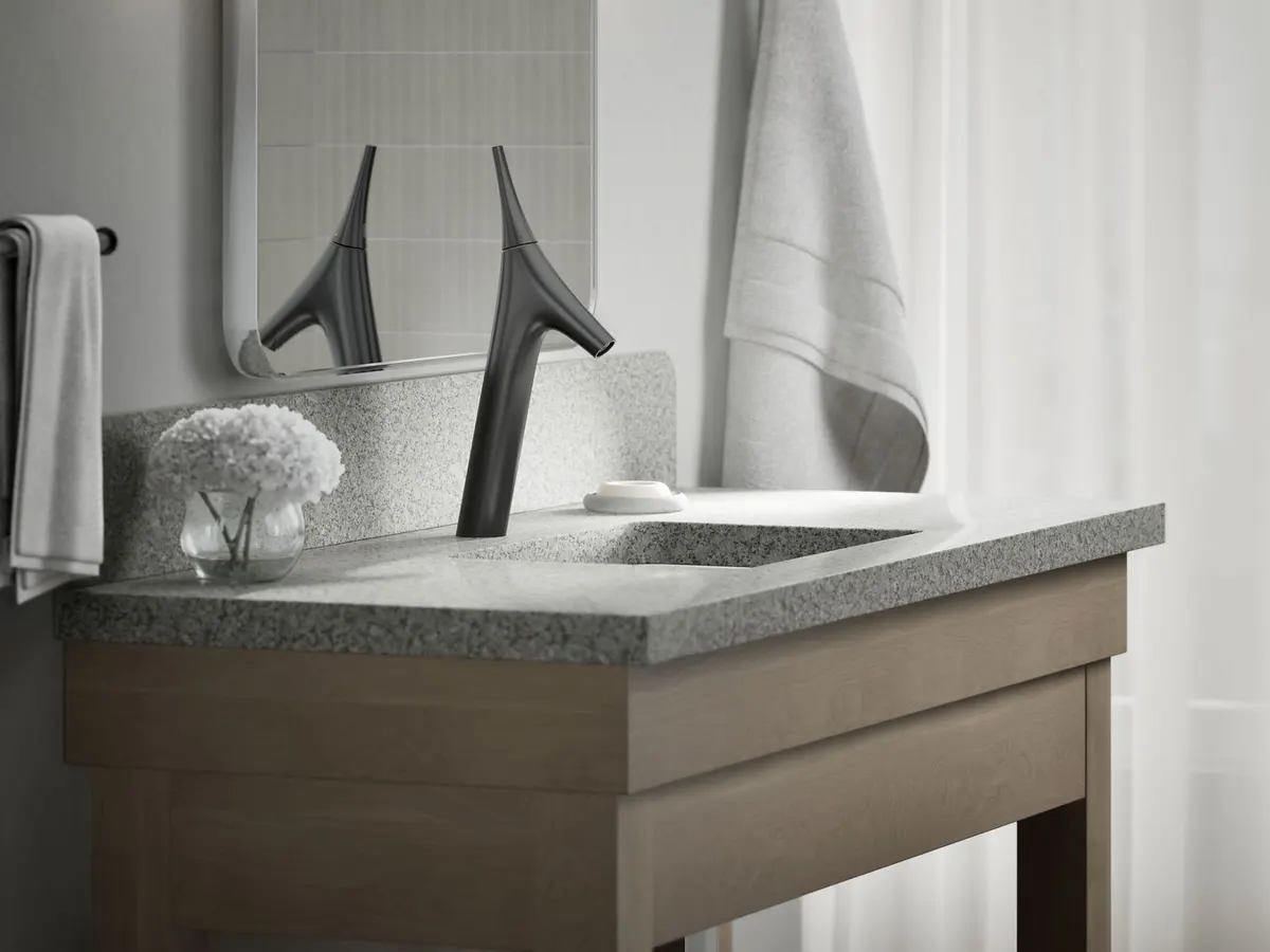 Kohler Vive Tall Boy Deck Mount Basin Mixer K-23967IN-4ND-BL 23967IN-4ND-BL Matte Black - image 5