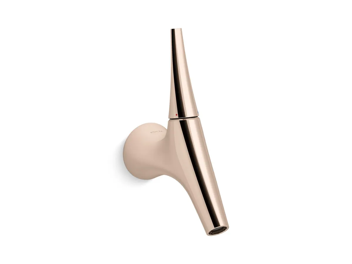 Kohler Vive Wall Mount Basin Mixer K-23975IN-4ND-RGD 23975IN-4ND-RGD Rose Gold - image 1