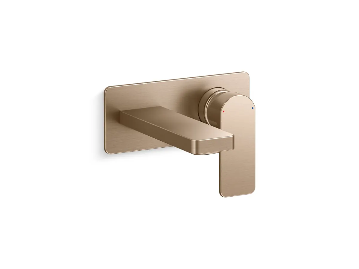 Kohler Parallel Wall Mount Basin Mixer K-24280IN-4ND-BV 24280IN-4ND-BV Brushed Bronze - image 1