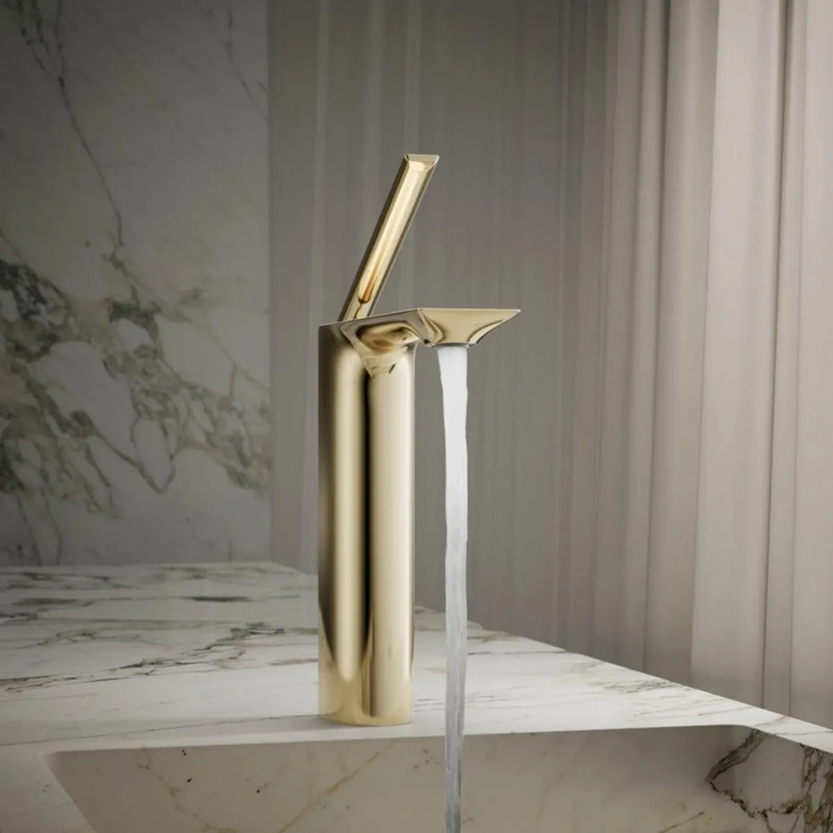 Kohler table mounted tall boy basin mixer modernlife edge K-25758IN-4ND-AF 25758IN-4ND-AF French Gold - image 9