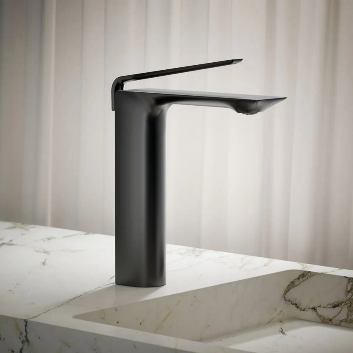 Kohler table mounted tall boy basin mixer modernlife edge K-25758IN-4ND-BL 25758IN-4ND-BL Matte Black - image 5