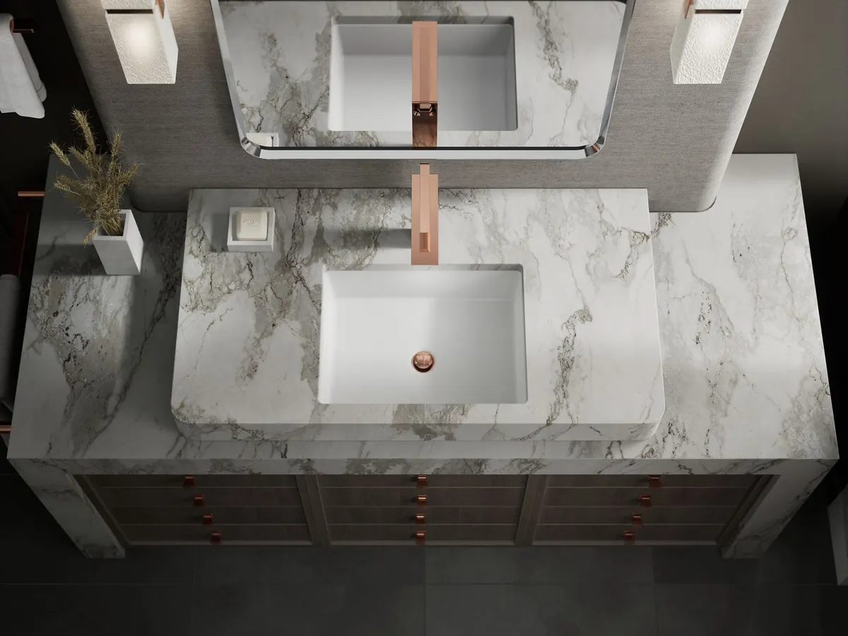Kohler ModernLife Edge Tall Boy Deck Mount Basin Mixer K-25758IN-4ND-RGD 25758IN-4ND-RGD Rose Gold - image 4