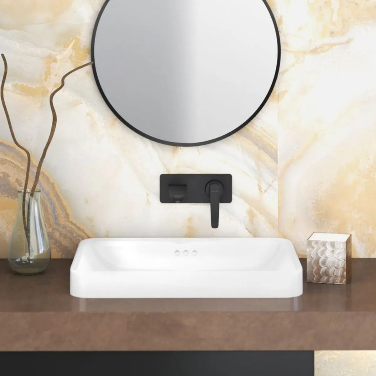 Kohler wall mounted basin mixer aleo plus K-5684IN-4ND-BL 5684IN-4ND-BL Matte Black - image 3