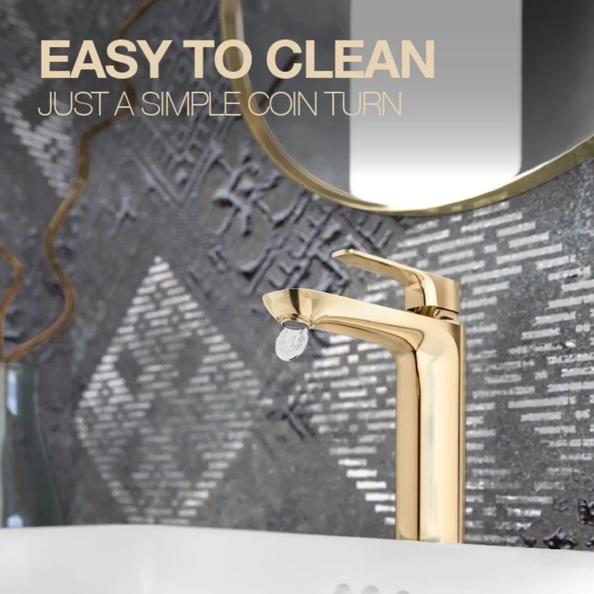 Kohler table mounted tall boy basin mixer aleo plus K-72337IN-4ND-AF 72337IN-4ND-AF French Gold - image 2