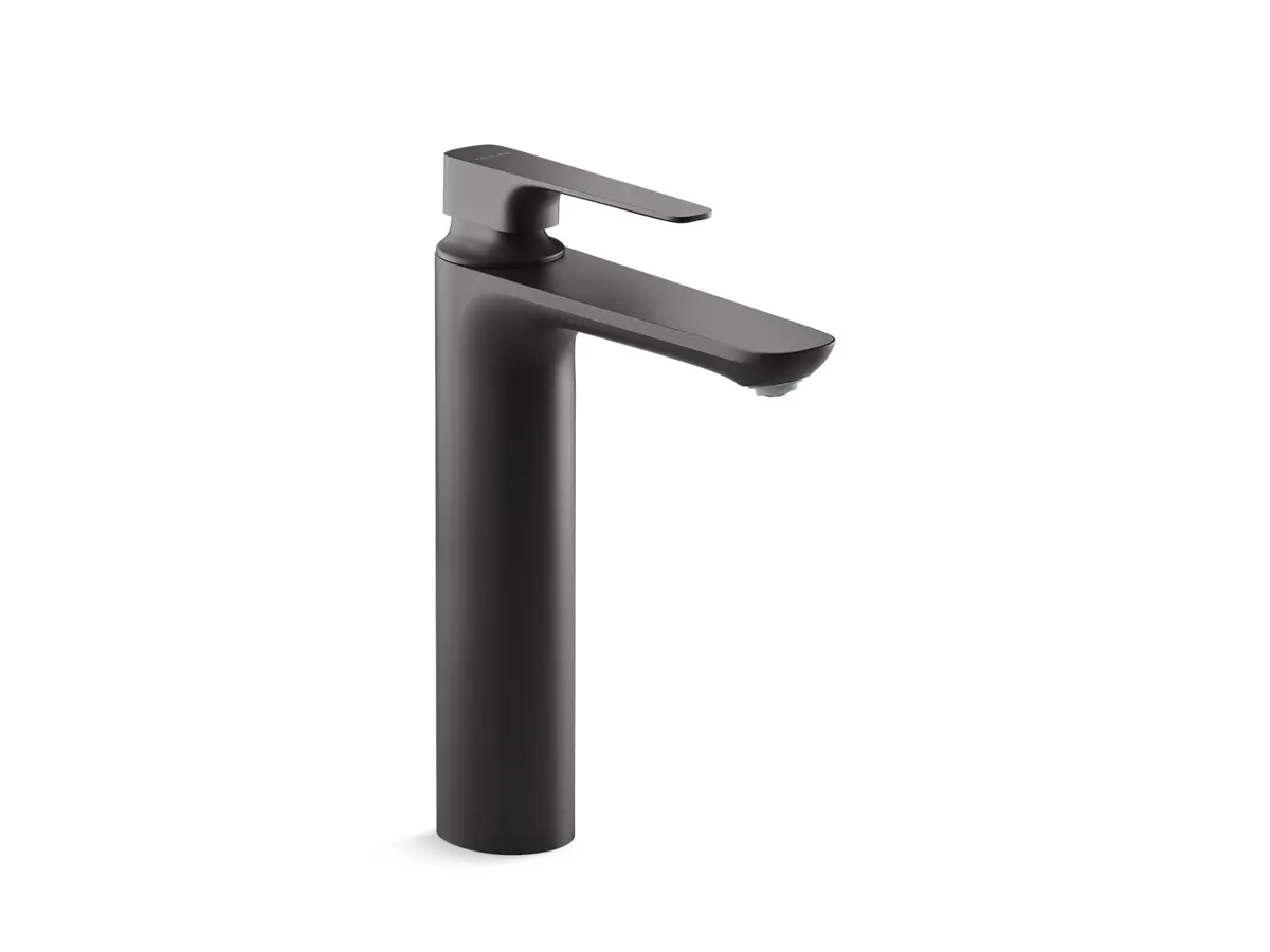 Kohler Aleo Plus Tall Boy Deck Mount Basin Mixer K-72337IN-4ND-BL 72337IN-4ND-BL Matte Black - image 1