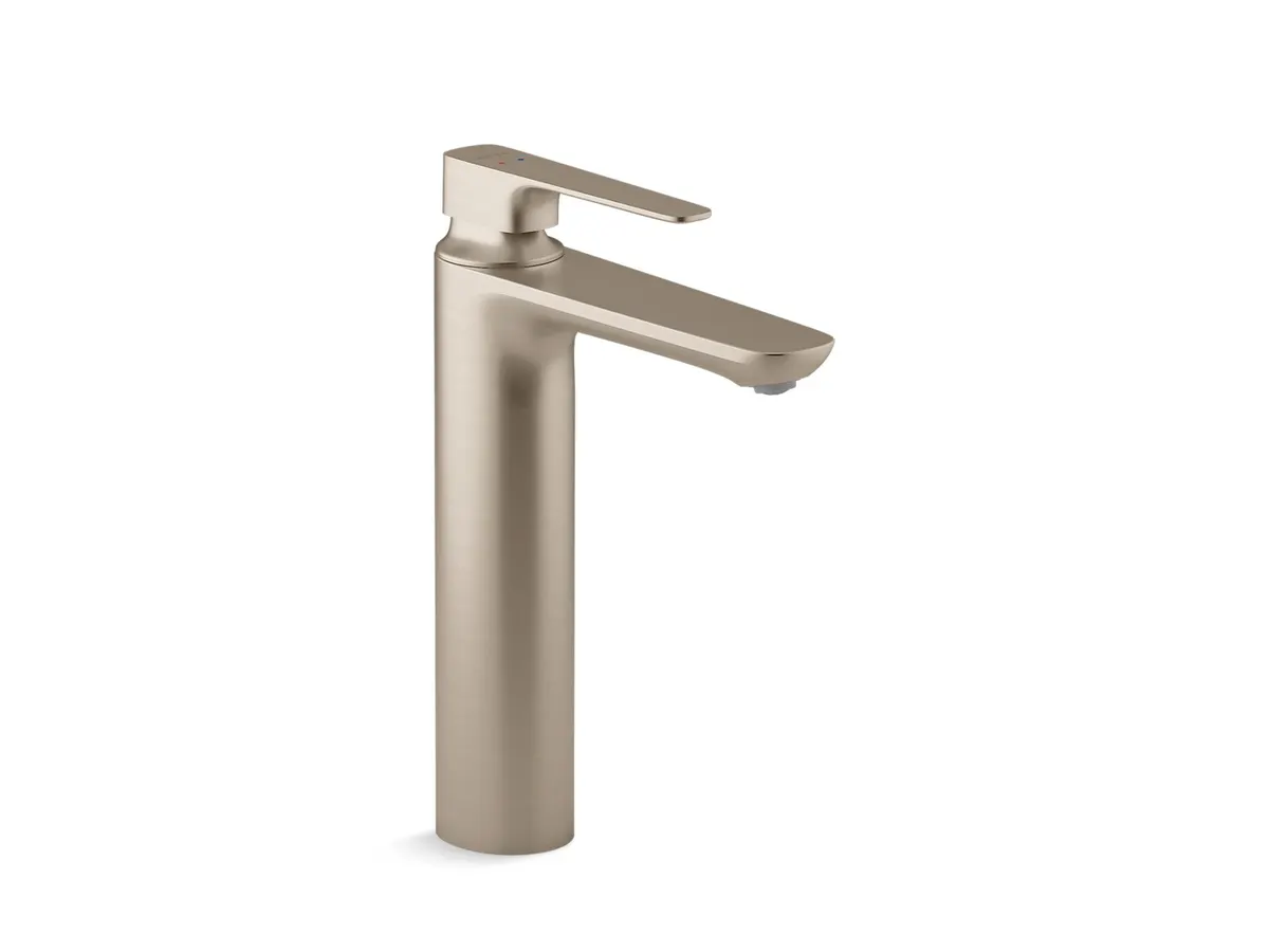 Kohler Aleo Plus Tall Boy Deck Mount Basin Mixer K-72337IN-4ND-BV 72337IN-4ND-BV Brushed Bronze - image 1