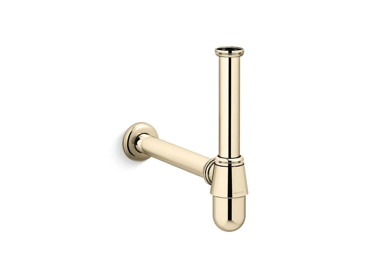 Kohler Complementary Bottle Trap, 12 in, K-7314IN-AF 7314IN-AF French Gold - image 1