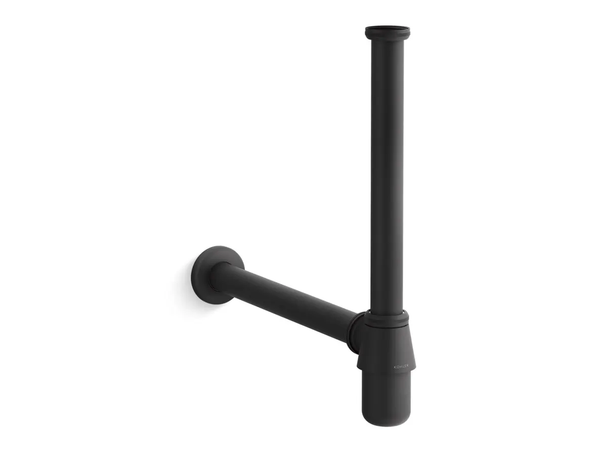 Kohler Complementary Bottle Trap, 14 in, K-75823IN-BL 75823IN-BL Matte Black - image 1