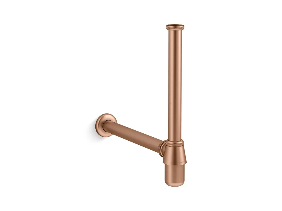 Kohler Complementary Bottle Trap, 14 in, K-75823IN-BRD 75823IN-BRD Brushed Rose Gold - image 1