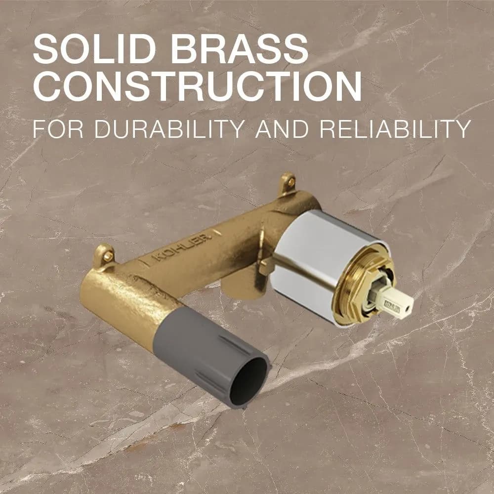 Kohler Complementary Wall Mount Concealed Valve for Basin Mixer 5679IN-CP 5679IN-CP Chrome - image 3