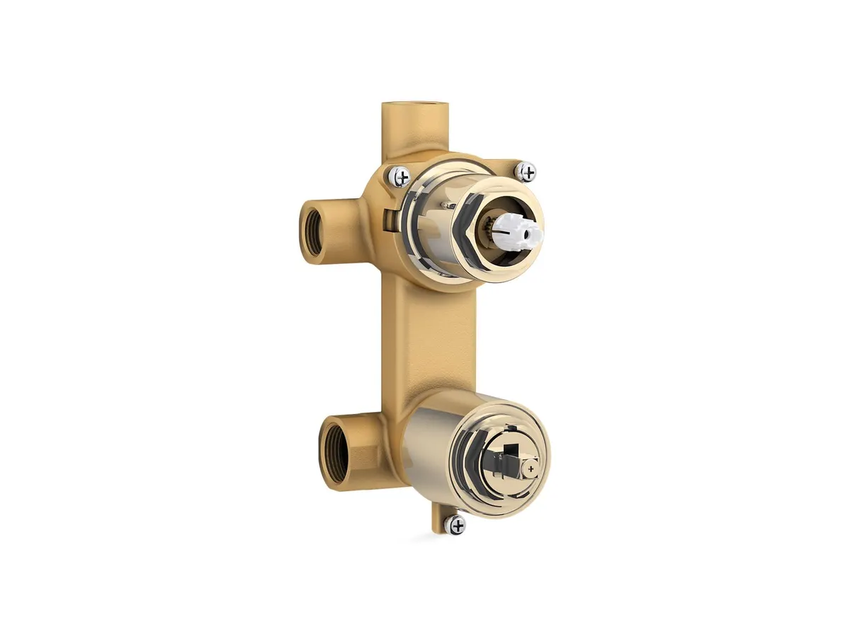 Kohler Aqua Turbo 360 3 Way Concealed Diverter Valve 99924IN-AF 99924IN-AF French Gold - image 1