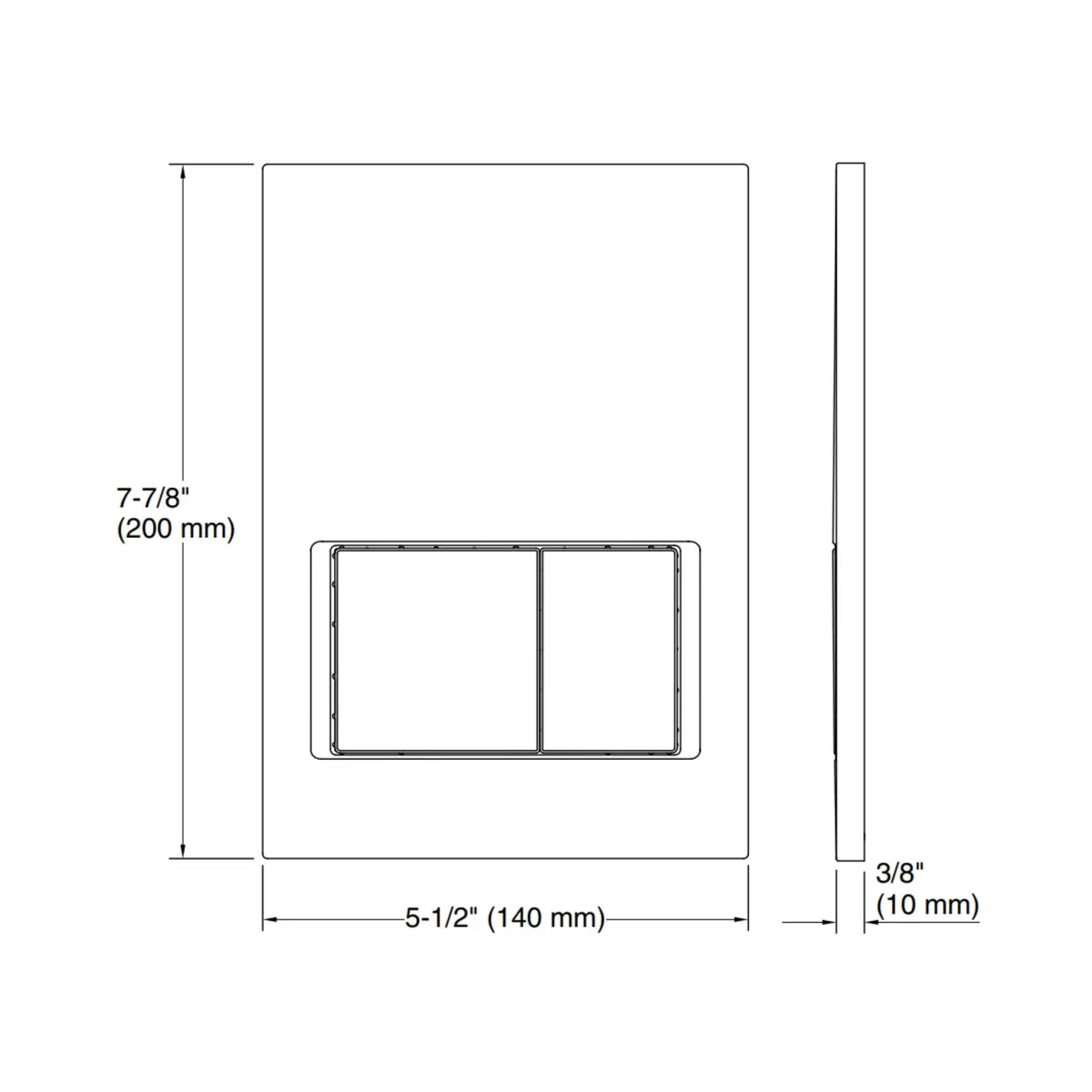 Kohler flush plate 24555IN-P-AF 24555IN-P-AF French Gold - image 2