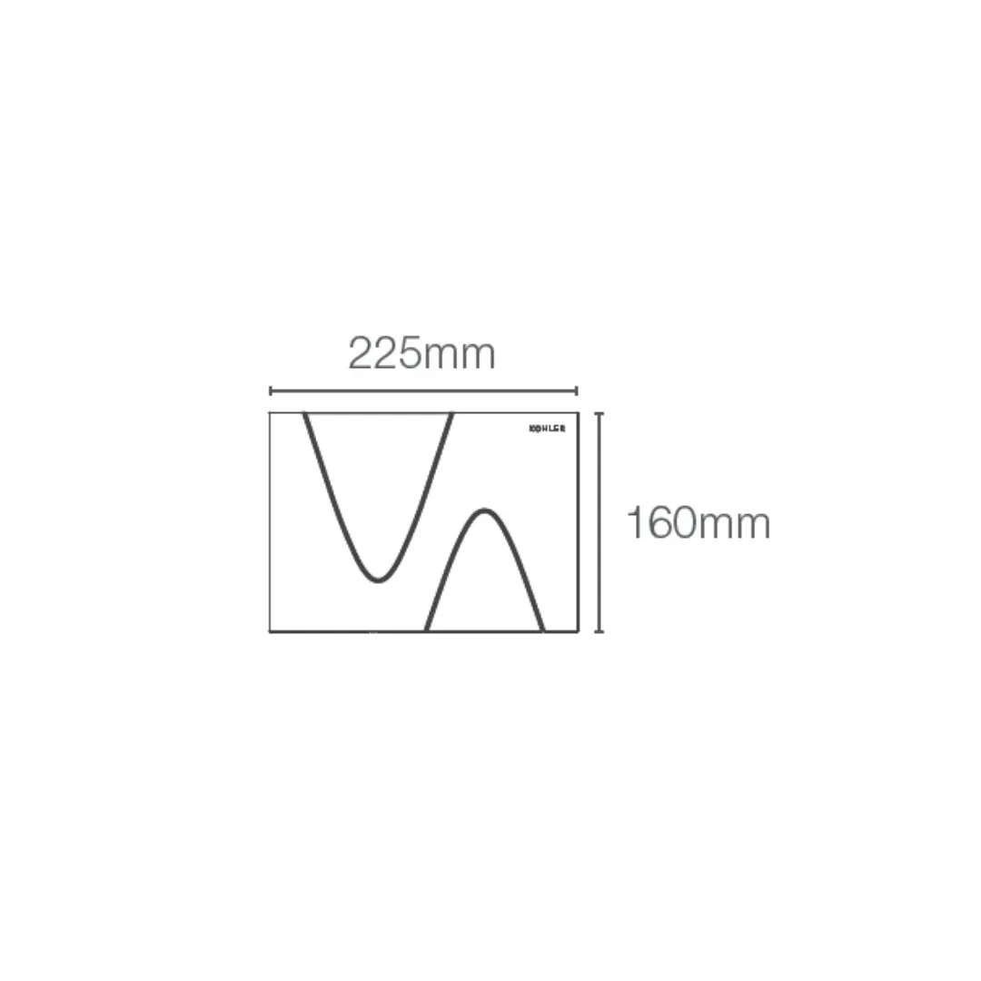 Kohler flush plate summit K-28475IN-M-CP 28475IN-M-CP Chrome - image 2